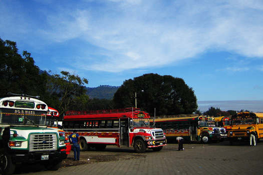 Bus terminal on Avenida de la Recolección