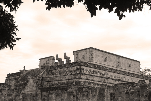 Templo de los Guereros where offerings were placed on two Chac-Mool figurines