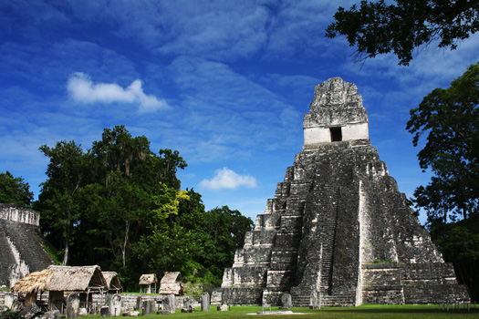 Temple I on the Gran Plaza and part of the North Acropolis